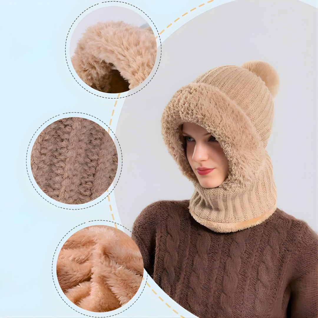 ChaudPlus® - Bonnet d'Hiver 3-en-1 en pelouche