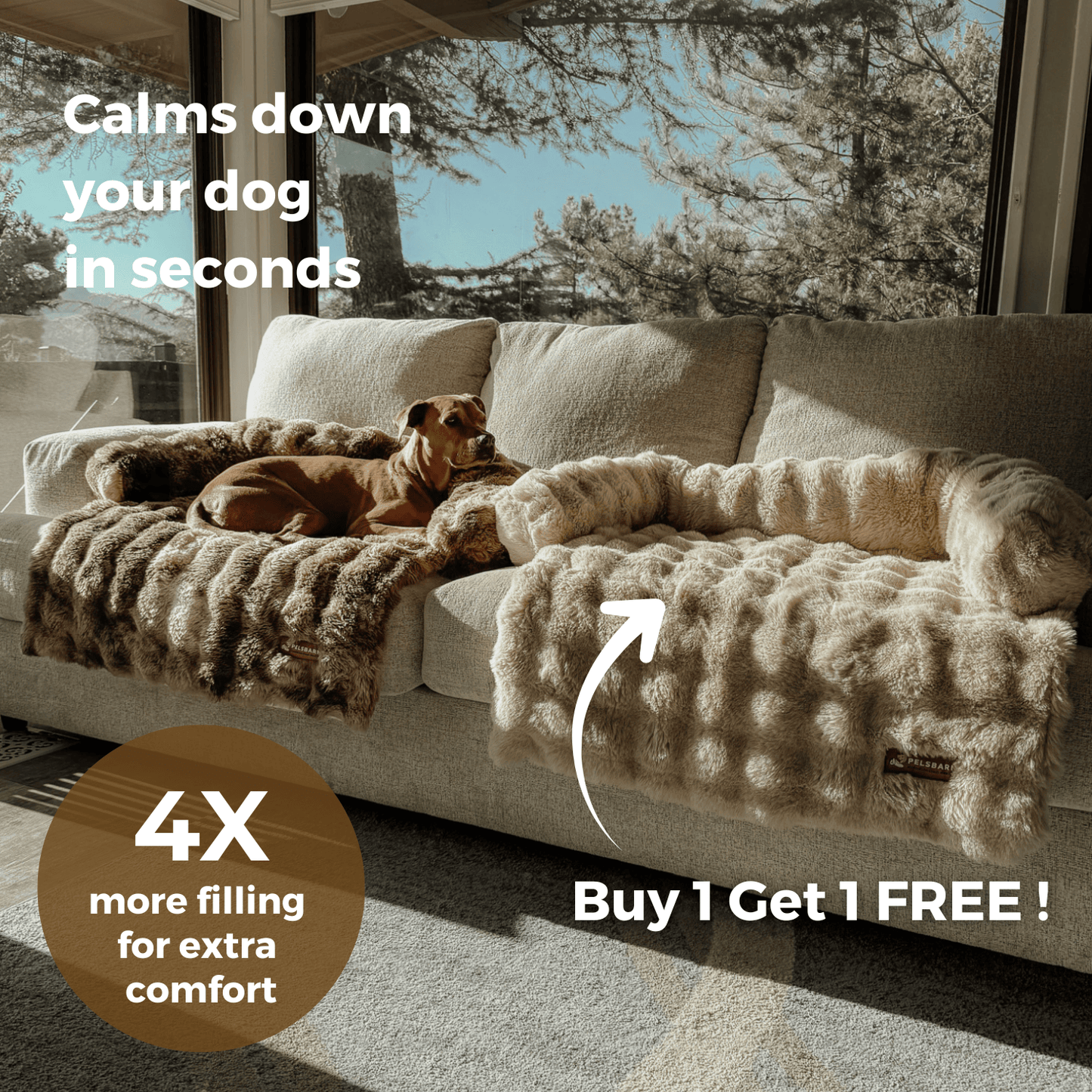 Pelsbarn Luxurious Sofa Bed ( 1+1 ) Golden Age